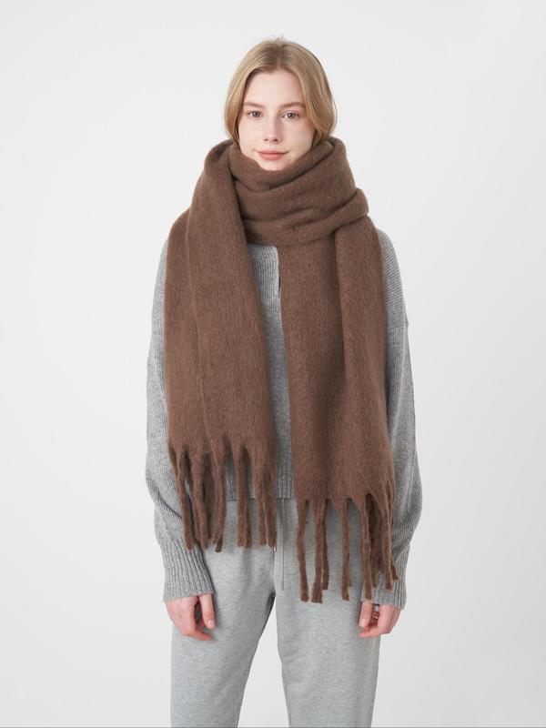 Fashionable thickened women's scarf