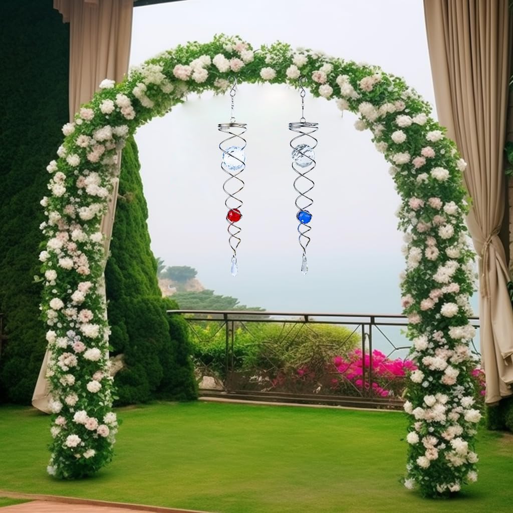 '- Gazing Ball Spiral Tail Wind Spinner Stabilizer