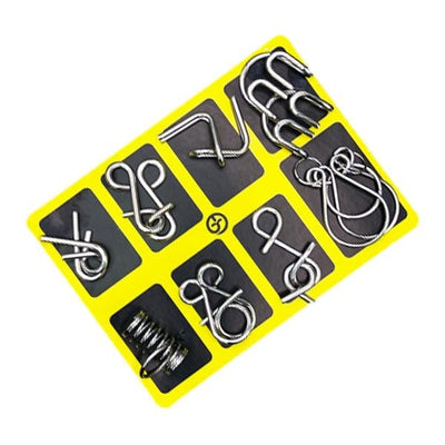 '- Metal Puzzle Ring, Educational intellectual Toys IQ Toys, Metal Brain teaser Puzzles