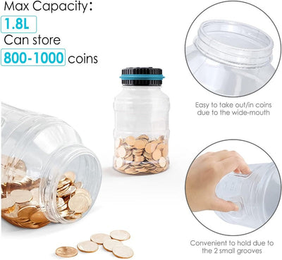 Digital Coin Counting Jar – Automatic Money-Saving Bank