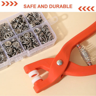 🔥🎁Metal Snap Buttons with Fastener Pliers Tool Kit