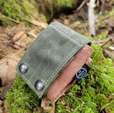 Waxed Canvas Folding Foraging Bag with Durable Design