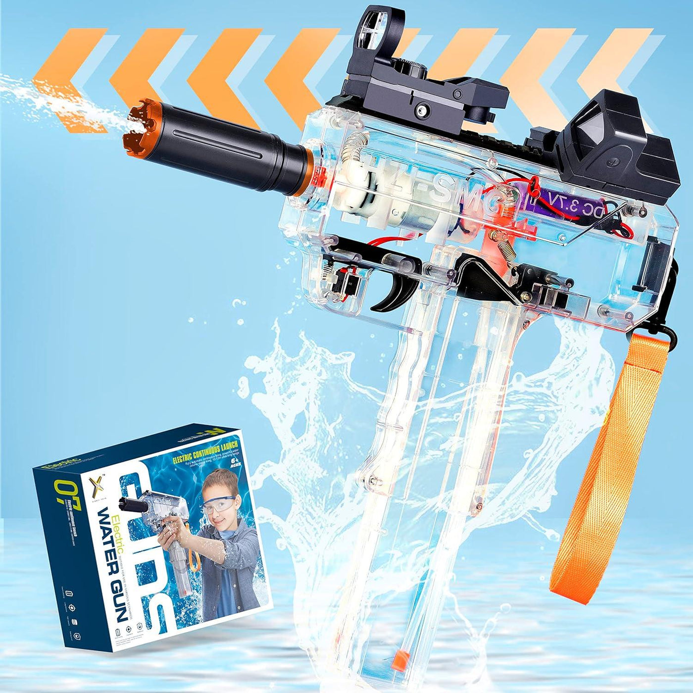 UZI Transparent Automatic High-speed Water Gun
