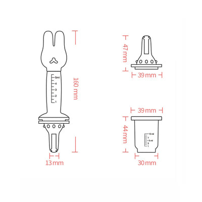 Multi-Functional Baby Feeder with Measuring Syringe and Cup