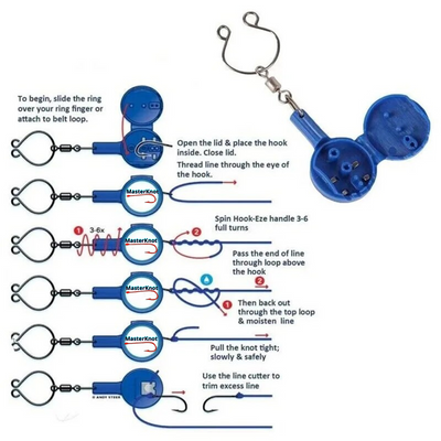 MasterKnot Fishing Knot Tying Tool – Tie Flawless Knots in Seconds