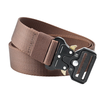 Tactical Nylon Belt with Quick-Release Aluminum Buckle