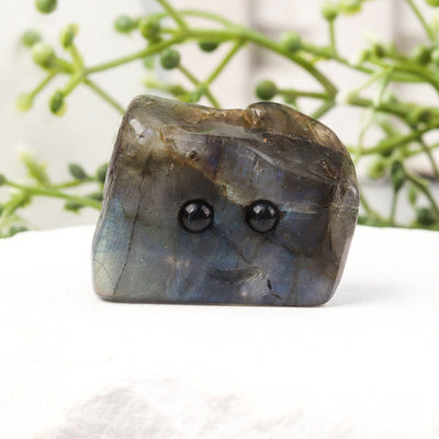 Hand-Carved Natural Crystal Hedgehog