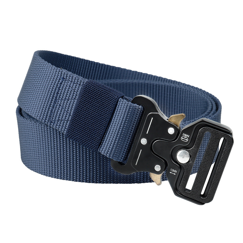 Tactical Nylon Belt with Quick-Release Aluminum Buckle