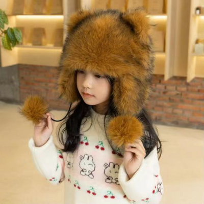 🔥 - Handmade Imitation Raccoon Fur Hat