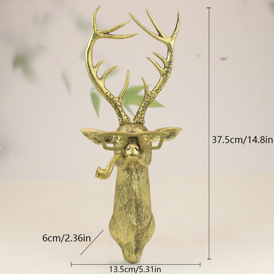 Elegant Animal Head Wall Sculptures