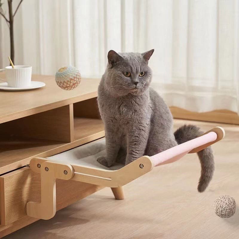 Wooden Cat Perches for Bed、 Desk 、Table 、Sofa