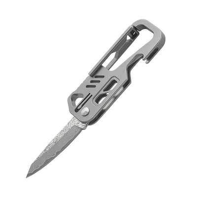 Titanium Alloy Multi-Tool Keychain Outdoor EDC Self-defense Tool Camping Equipment