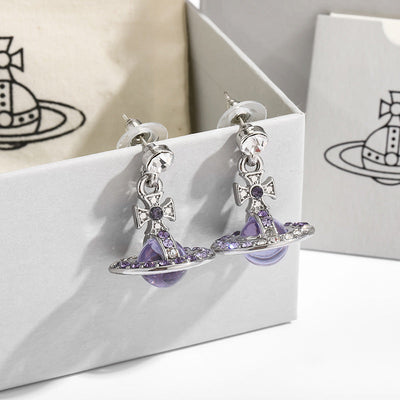 Saturn 3D Crystal Necklace – Stunning & Adjustable Pendant