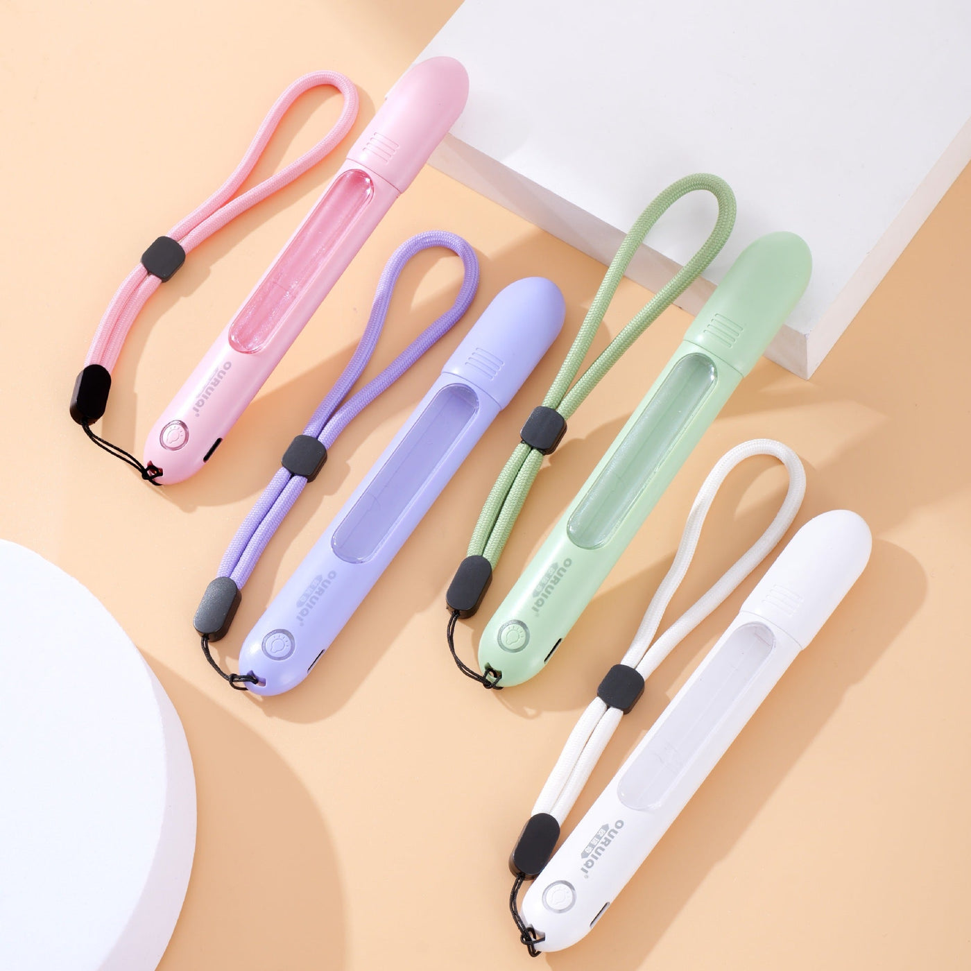 Portable Rechargeable Thermometer with LED Display and Wrist Strap