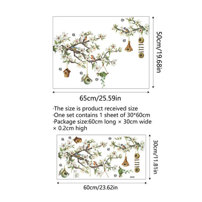 💐 Colorful Floral Bouquet Window Sticker 🖼️ (Removable without leaving marks)