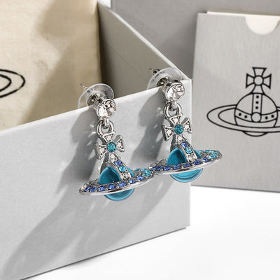 Saturn 3D Crystal Necklace – Stunning & Adjustable Pendant