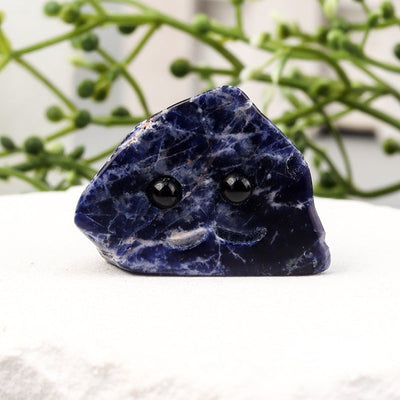 Hand-Carved Natural Crystal Hedgehog