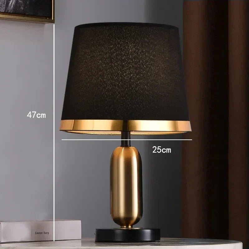 Modern American Retro Style Bedside Table Lamp