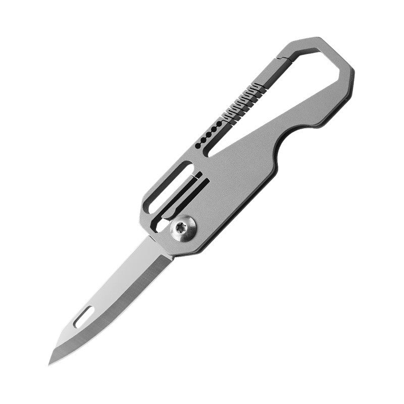 Titanium Alloy Multi-Tool Keychain Outdoor EDC Self-defense Tool Camping Equipment