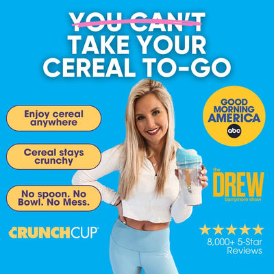 Portable Cereal Container with Leak-Proof Design