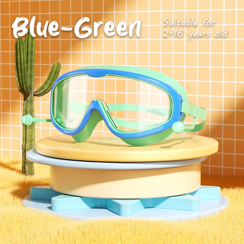 YoPoll HD children's large frame waterproof and anti-fog swimming goggles