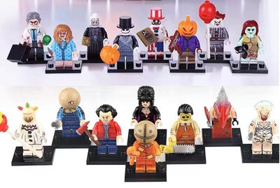 Assorted Halloween Horror Movie Minifigure Set  with Weapons & Accessories