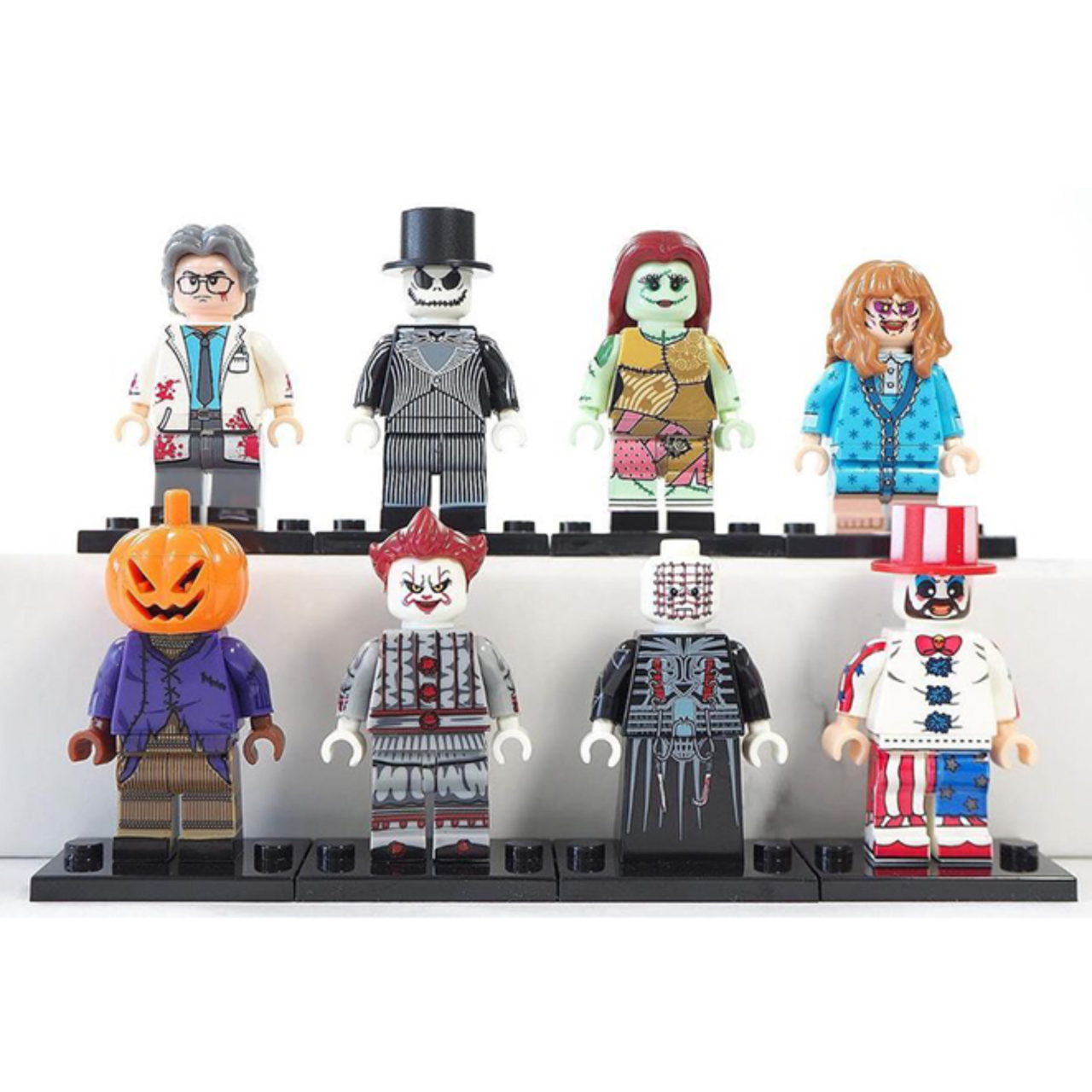 Assorted Halloween Horror Movie Minifigure Set  with Weapons & Accessories