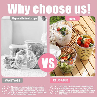 Portable Multi-Purpose Fruit Salad Cup