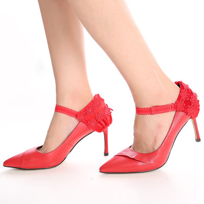 Lace High Heels Shoe Straps