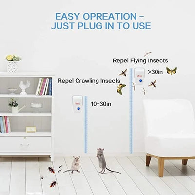 Ultrasonic Pest Repeller for Mosquito, Cockroaches, Rats, Ants, Lizards, Spiders