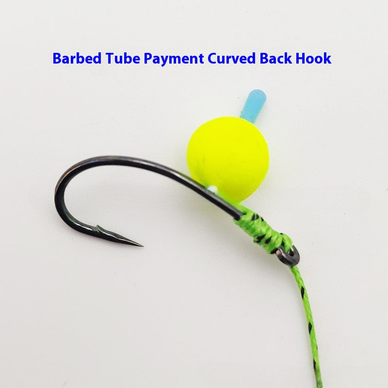 High-Strength Barbed Fishing Hooks with Camouflage PE Cable