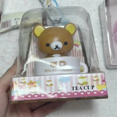 Rilakkuma Solar Nodding Cup Toy