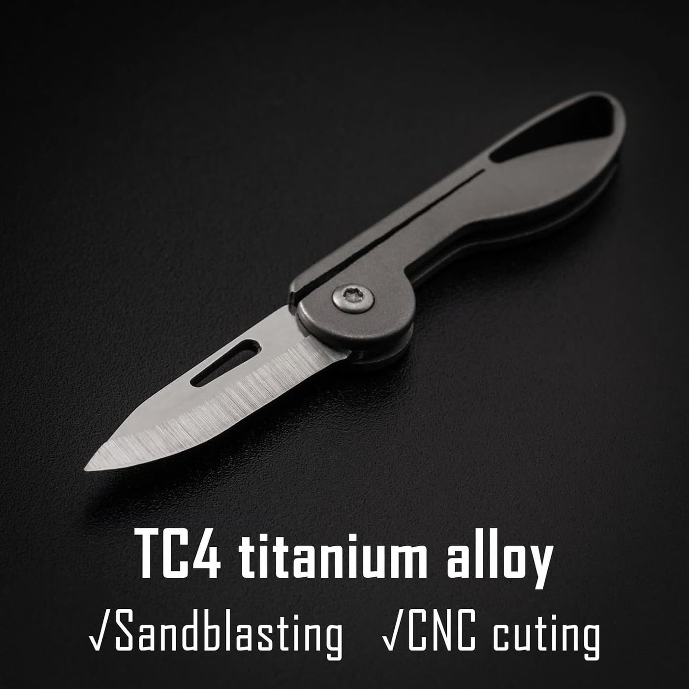 Mini Titanium Alloy Folding Pocket Knife