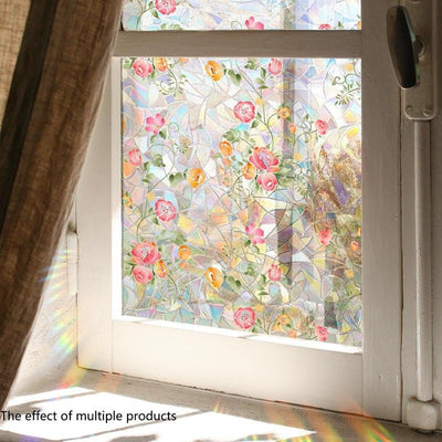Elegant Floral Window Sticker