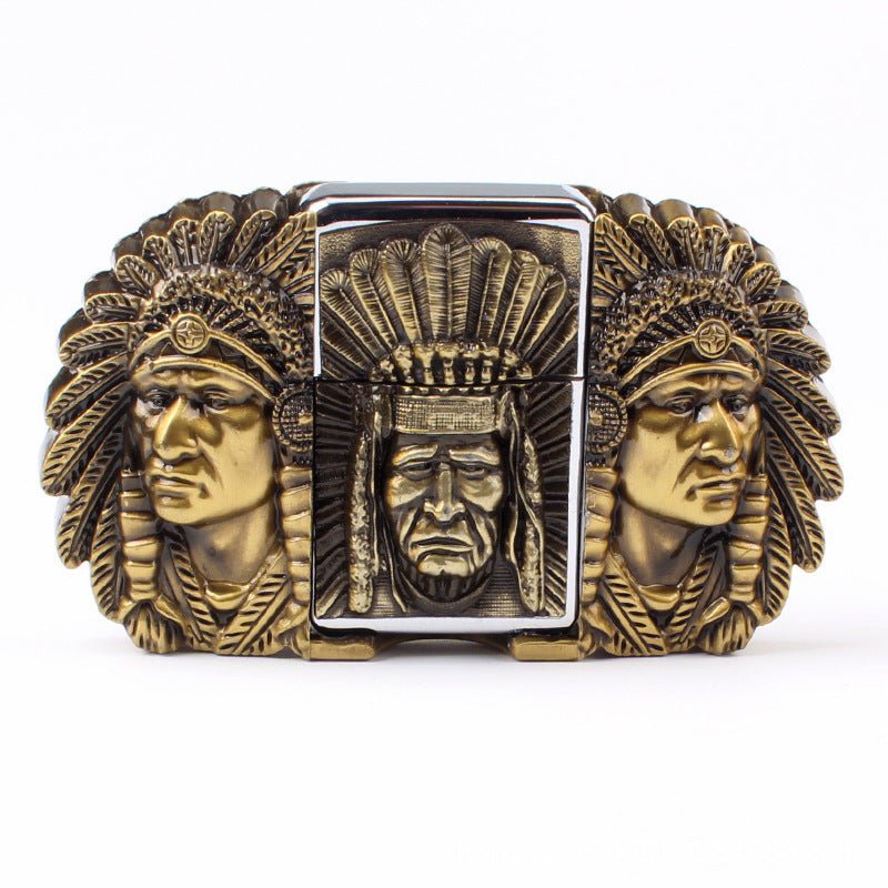 Belt Buckle with Lighter