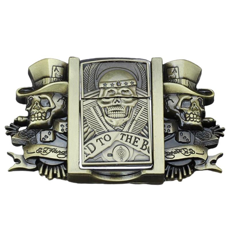 Belt Buckle with Lighter