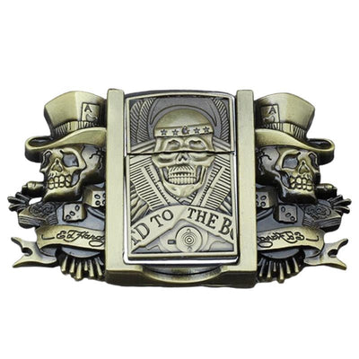 Belt Buckle with Lighter