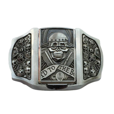 Belt Buckle with Lighter