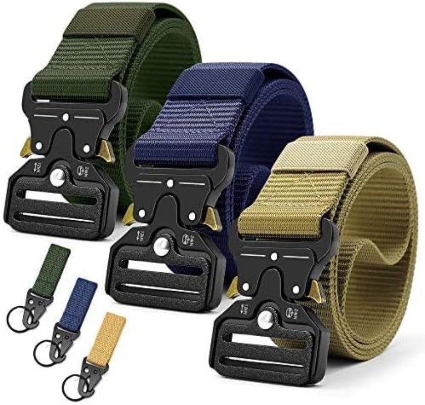 Tactical Nylon Belt with Quick-Release Aluminum Buckle
