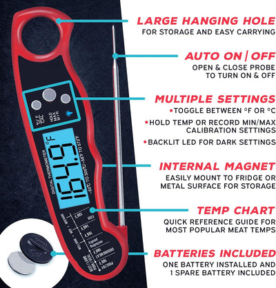 Instant Read Meat Thermometer Digital