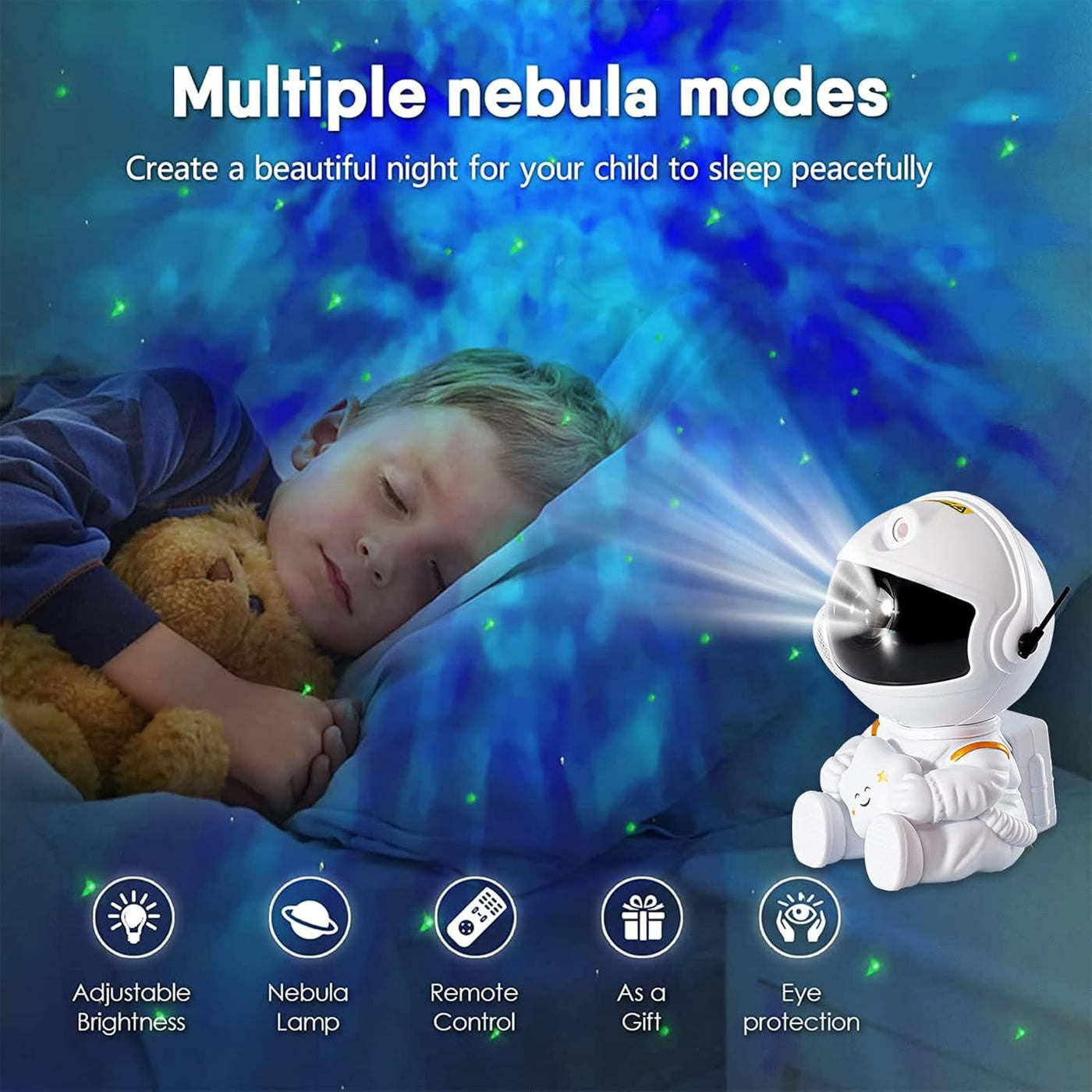 ❤️‍🔥Astronaut nebula nightlight