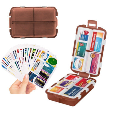 Portable Multi-Compartment Sealed Pill Case