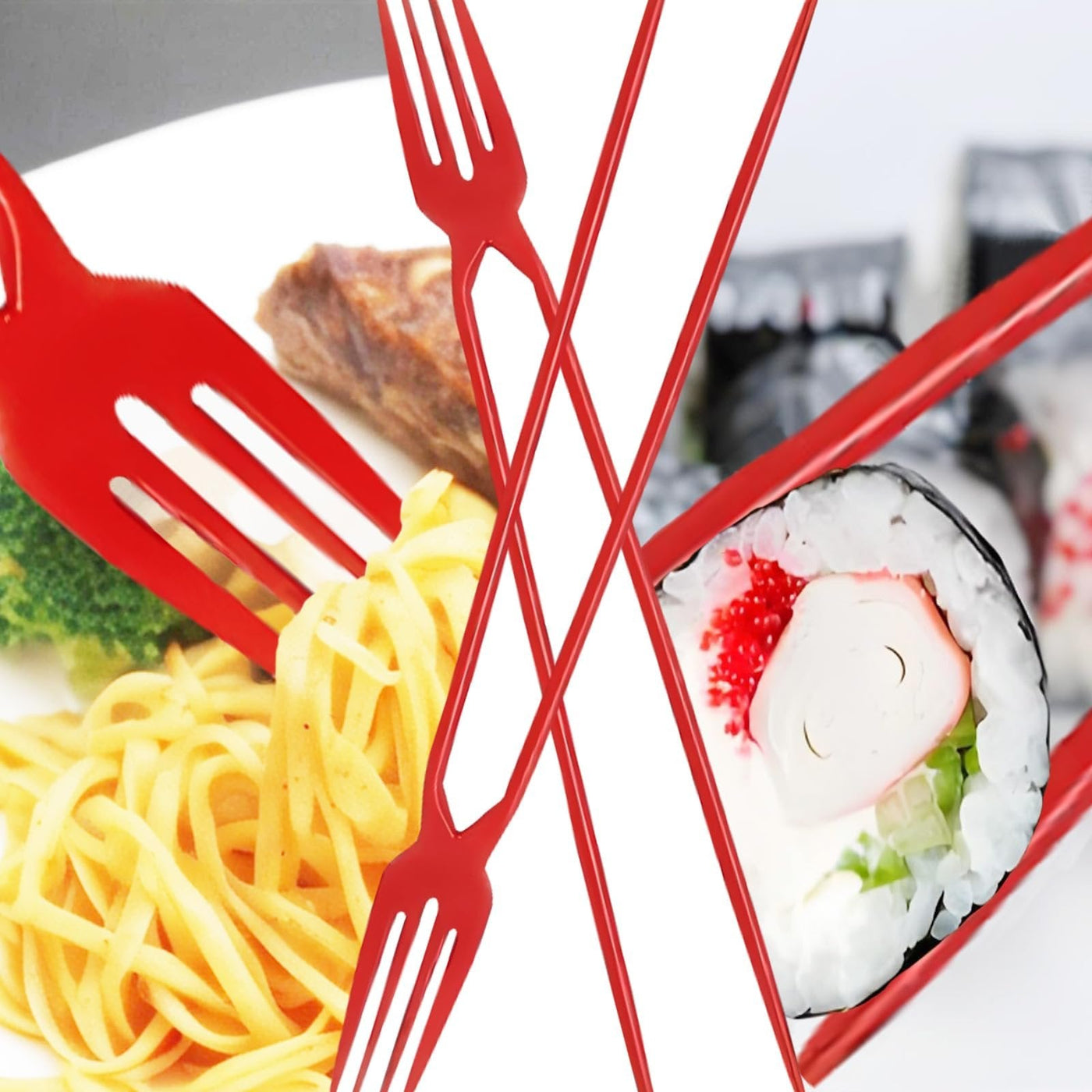 Fork and Chopsticks in ONE