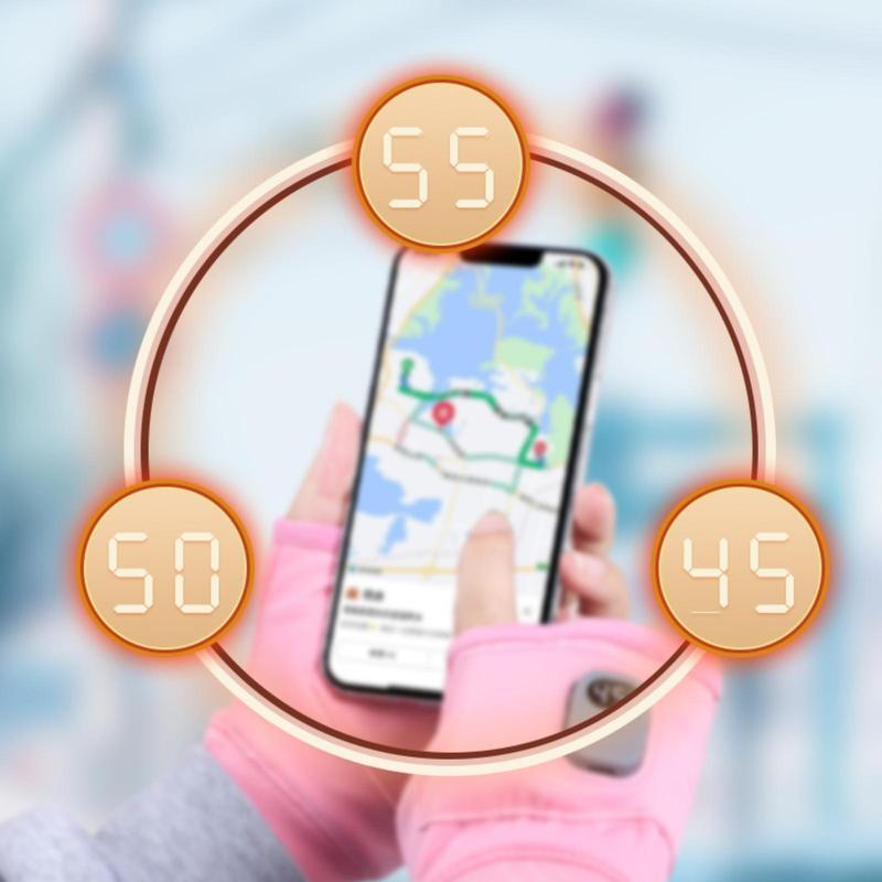 USB Adjustable heating gloves with digital display