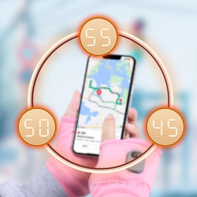 USB Adjustable heating gloves with digital display