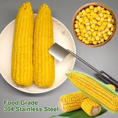 2025 NEW Long Handle Stainless Steel Corn Stripping Tool