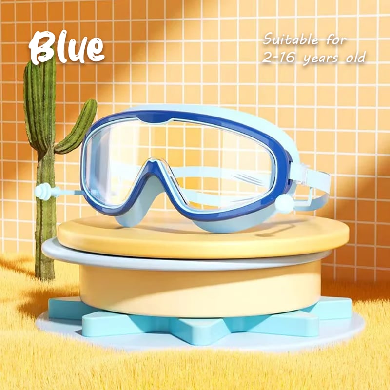 YoPoll HD children's large frame waterproof and anti-fog swimming goggles