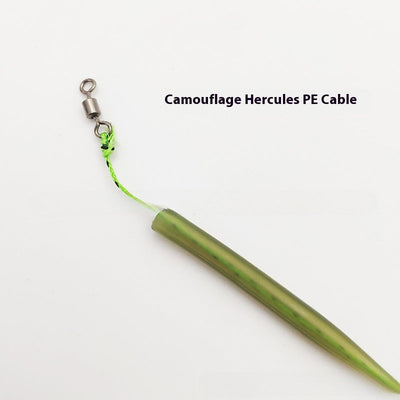 High-Strength Barbed Fishing Hooks with Camouflage PE Cable