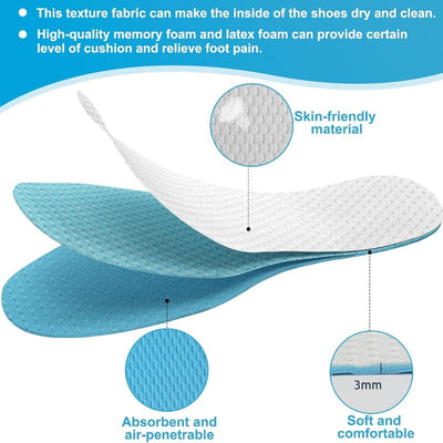 Ultra-Thin Trim-to-Fit Washable Insoles