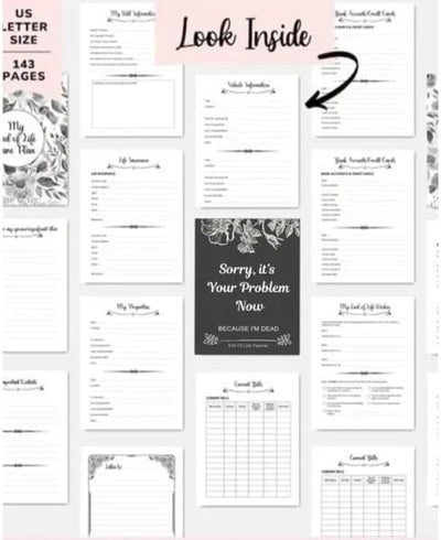 Humorous End-of-Life Planner